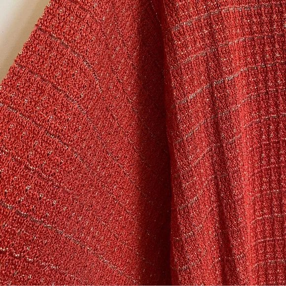 ZARA Red Orange Knit Shift Mini Dress - Picture 3 of 8